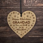 Christmas Gift For GRANDAD Engraved Heart Christmas Gifts