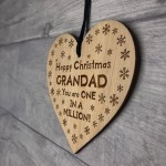 Christmas Gift For GRANDAD Engraved Heart Christmas Gifts