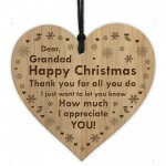 Grandad Christmas Gifts Engraved Heart Thank You Gifts
