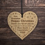 Grandad Christmas Gifts Engraved Heart Thank You Gifts