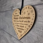 Grandad Christmas Gifts Engraved Heart Thank You Gifts