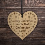 Godmother Gifts Christmas Engraved Heart Thank You Godparent