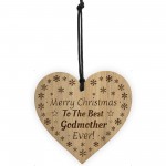 Godmother Gifts Christmas Engraved Heart Thank You Godparent