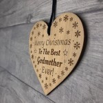 Godmother Gifts Christmas Engraved Heart Thank You Godparent