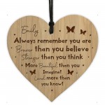 Personalised Braver Stronger Beautiful Sign For Best Friend