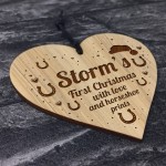Horse Sign For Home 1st Christmas Gift Engraved Wood Horse Sign