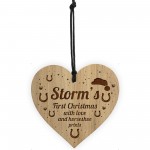 Horse Sign For Home 1st Christmas Gift Engraved Wood Horse Sign