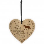 Horse Lover 1st Christmas Decoration Horse Pony Engraved Heart