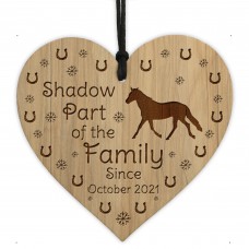 Horse Sign Horse Gift 1st Christmas Engraved Heart Personalised