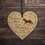 Horse Sign Horse Gift 1st Christmas Engraved Heart Personalised