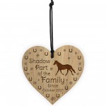 Horse Sign Horse Gift 1st Christmas Engraved Heart Personalised