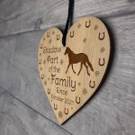 Horse Sign Horse Gift 1st Christmas Engraved Heart Personalised