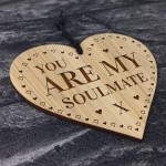 YOU ARE MY SOULMATE GIFT Engraved Heart Soulmate Gifts Husband