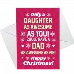 Funny Christmas Card For Daughter From Dad Novelty Christmas 