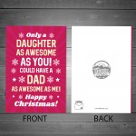 Funny Christmas Card For Daughter From Dad Novelty Christmas 