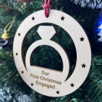 1st Christmas Bauble Engraved Christmas Tree Decoration