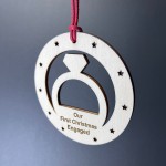 1st Christmas Bauble Engraved Christmas Tree Decoration