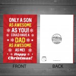 Christmas Card For Son Funny Humour Son Card From Dad Son