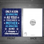 Christmas Card For Son Funny Humour Son Card From Mum Son