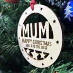 Christmas Gift For Mum Engraved Christmas Tree Decoration