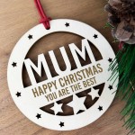 Christmas Gift For Mum Engraved Christmas Tree Decoration