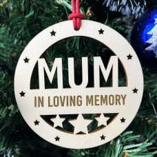 Mum Memorial Christmas Tree Bauble Rememberance Decoration