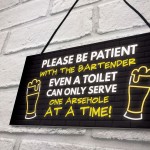 Novelty Bar Sign For Bartender Funny Home Bar Signs Alcohol Gift