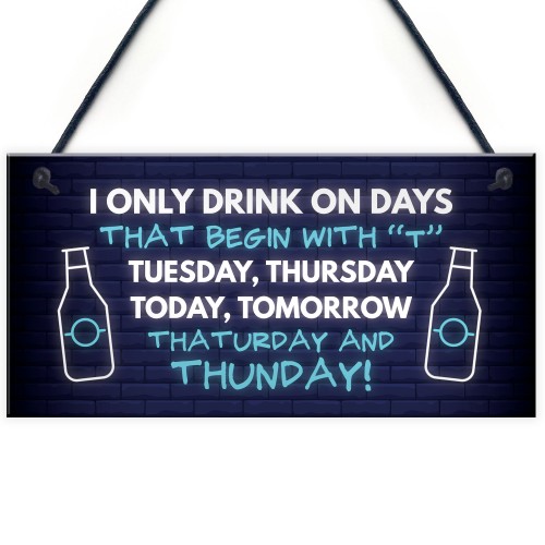 Alcohol Bar Signs For Home Bar Funny Man Cave Plaque Christmas