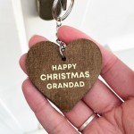 Christmas Gift For Grandad Wood Keyring Novelty Grandad Gift