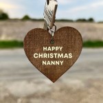 Christmas Gift For Nanny Wood Keyring Novelty Nanny Gift
