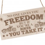 Biker Gift For Birthday Christmas Engraved Wood Garage Man Cave