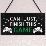 Gaming Sign For Son Brother Dad Funny Boys Bedroom Sign