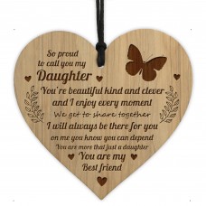 Daughter Gifts For Birthday Christmas Engraved Heart Gifts