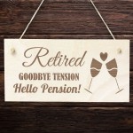 Retirement Gifts For Women Men Hanging Wood Plaque Grandad Nan