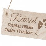 Retirement Gifts For Women Men Hanging Wood Plaque Grandad Nan