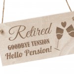 Retirement Gifts For Women Men Hanging Wood Plaque Grandad Nan