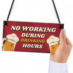 Funny Bar Signs DRINKING HOURS Man Cave Bar Pub Sign Beer Gift