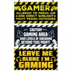Gaming Sign Door Sign For Boys Bedroom 3 Pack Man Cave Gamer