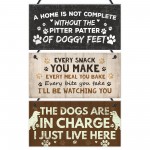 Funny Dog Signs For Home 3 Pack Dog Lover Gifts Birthday Xmas