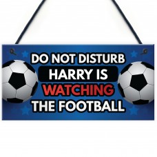 Personalised Football Sign Gift For Men Man Cave Bedroom Sign