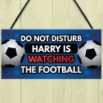 Personalised Football Sign Gift For Men Man Cave Bedroom Sign