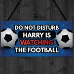 Personalised Football Sign Gift For Men Man Cave Bedroom Sign