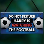 Personalised Football Sign Gift For Men Man Cave Bedroom Sign