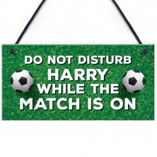 Football Sign For Bedroom Man Cave Door Wall Sign Personalised