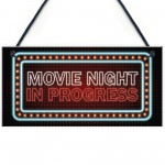 Movie Night 3 Pack Sign Bundle Cinema Room Man Cave Decor 