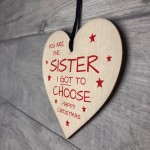 Christmas Gift For Best Friend Sister Gifts Wood Heart Thank You