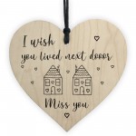 Best Friend Gift Wood Heart Miss You Best Friend Birthday Xmas
