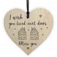 Best Friend Gift Wood Heart Miss You Best Friend Birthday Xmas