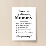 Mummy Wall Print Gift From Daughter Son Christmas Birthday Gifts