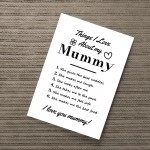 Mummy Wall Print Gift From Daughter Son Christmas Birthday Gifts
